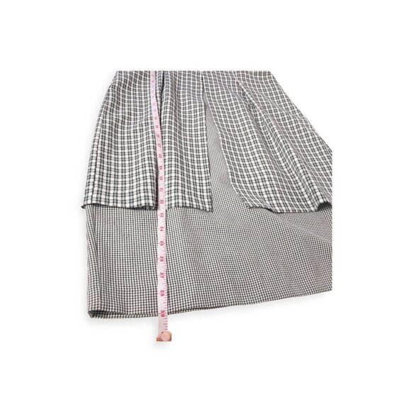 Vintage Green Plaid Short Sleeve Button-Down Midi Dress By Kathie Lee SZ 8 - Picture 6 of 8